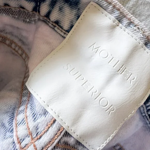 Mother Denim Pink Wash High-Waisted Rider Ankle Jeans Size 26 NWT - Picture 14 of 15